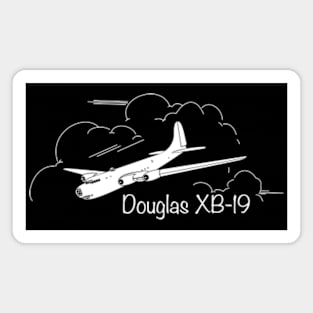 Douglas XB-19 American WW2 Plane Flying Silhouette Magnet